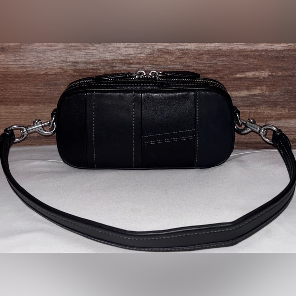 Coach Restored Harley Patchwork Black Shoulder Bag Care card EC MSRP 610 - Picture 6 of 15